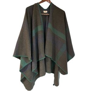 David and Young Blanket Scarf Wrap, Charcoal, OS